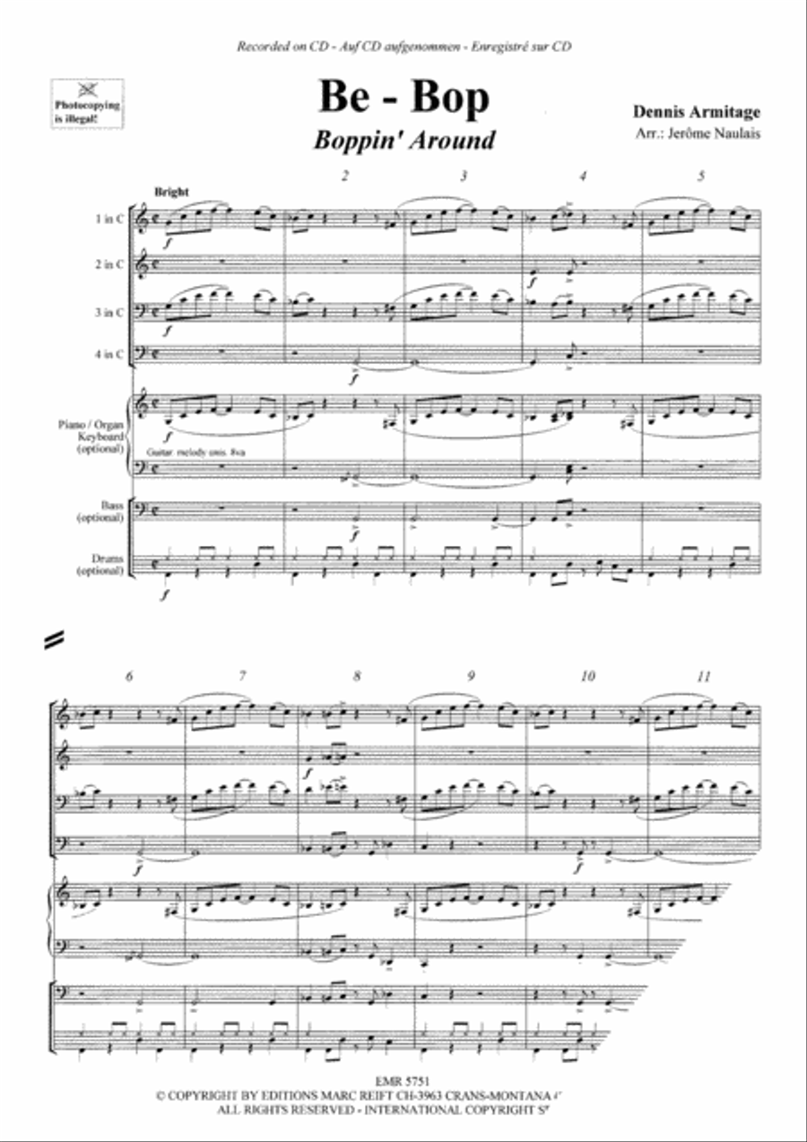 Be - Bop Be - Bop Concert Band scores gallery preview page 3