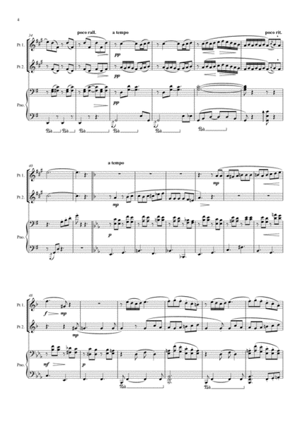 Flower Duet for Trumpet or Clarinet Duet with Piano Accompaniment image number null