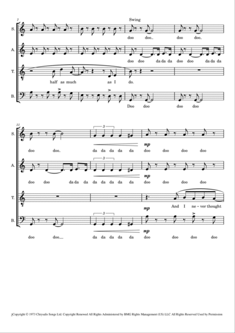 It Must Be Love 4-Part scores gallery preview page 2