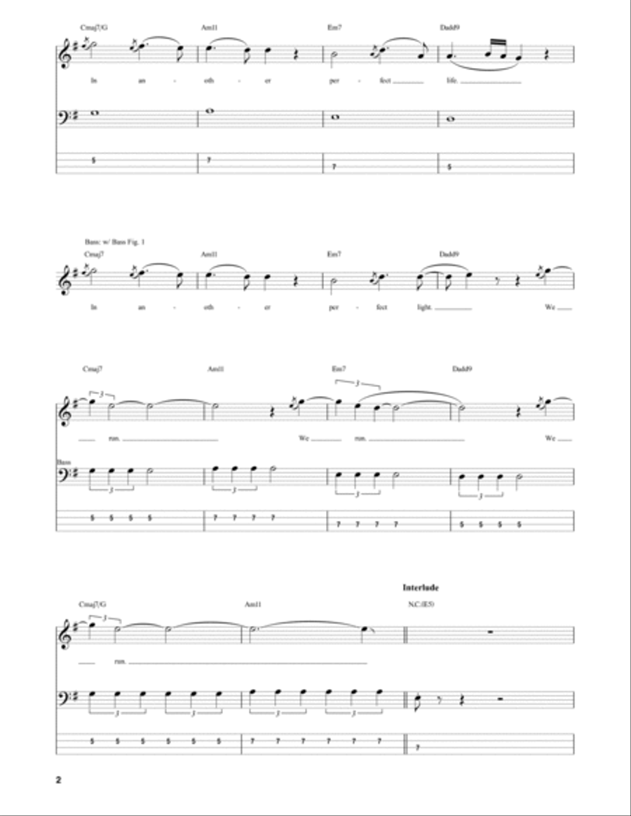 Run Run Guitar Tablature scores gallery preview page 2