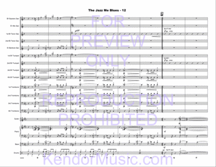 Jazz Me Blues, The Jazz Me Blues, The Choir scores gallery preview page 45