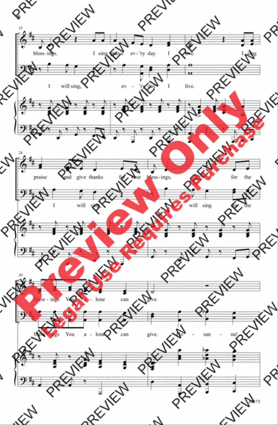 Give Me Oil in My Lamp Give Me Oil in My Lamp 4-Part scores gallery preview page 6