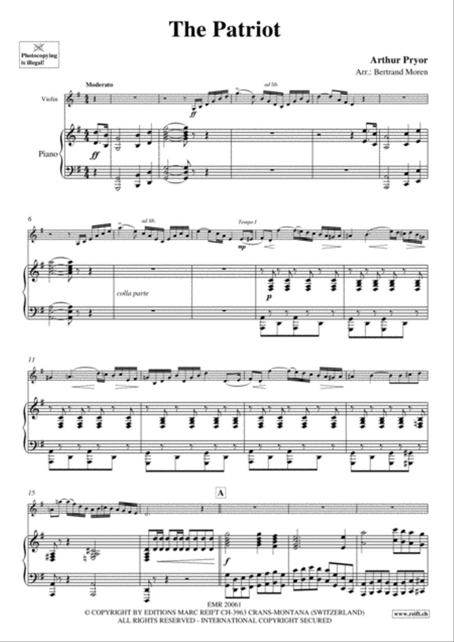The Patriot The Patriot Violin Solo scores gallery preview page 3