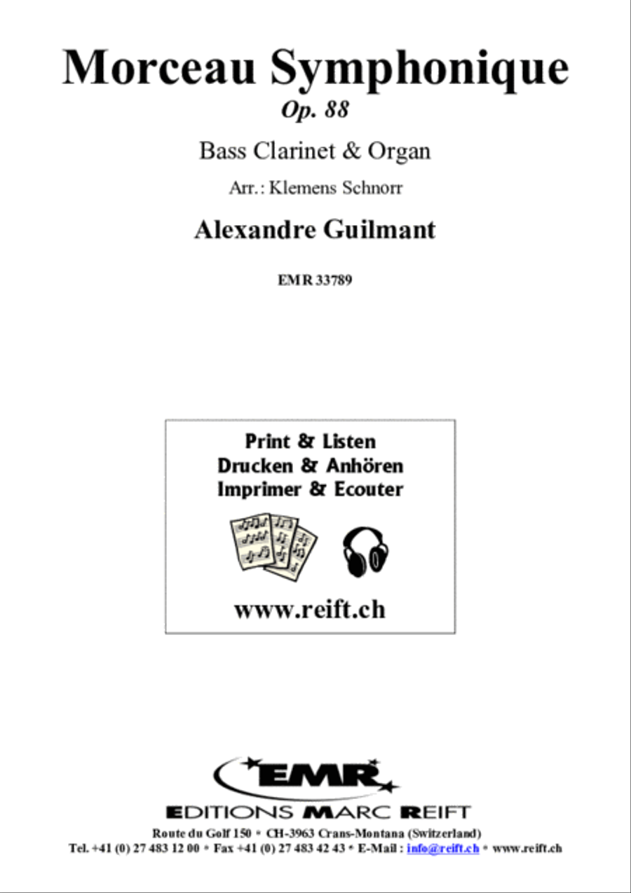 Morceau Symphonique Bass Clarinet scores gallery preview page 2