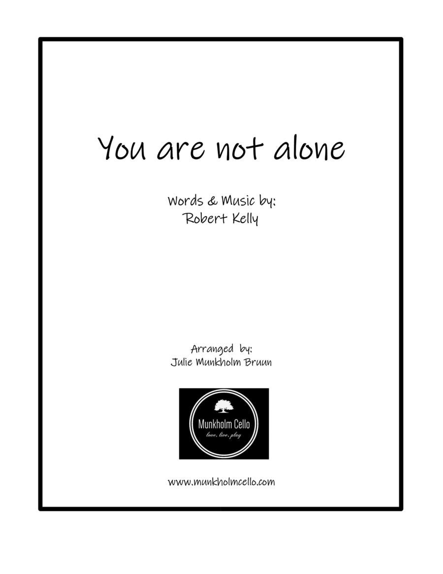You Are Not Alone String Quartet scores gallery preview page 1