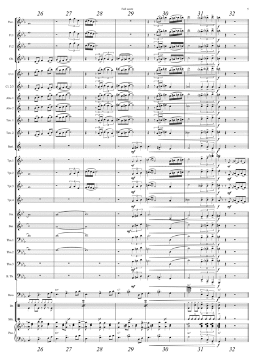 Sway (quien Sera) Concert Band scores gallery preview page 5