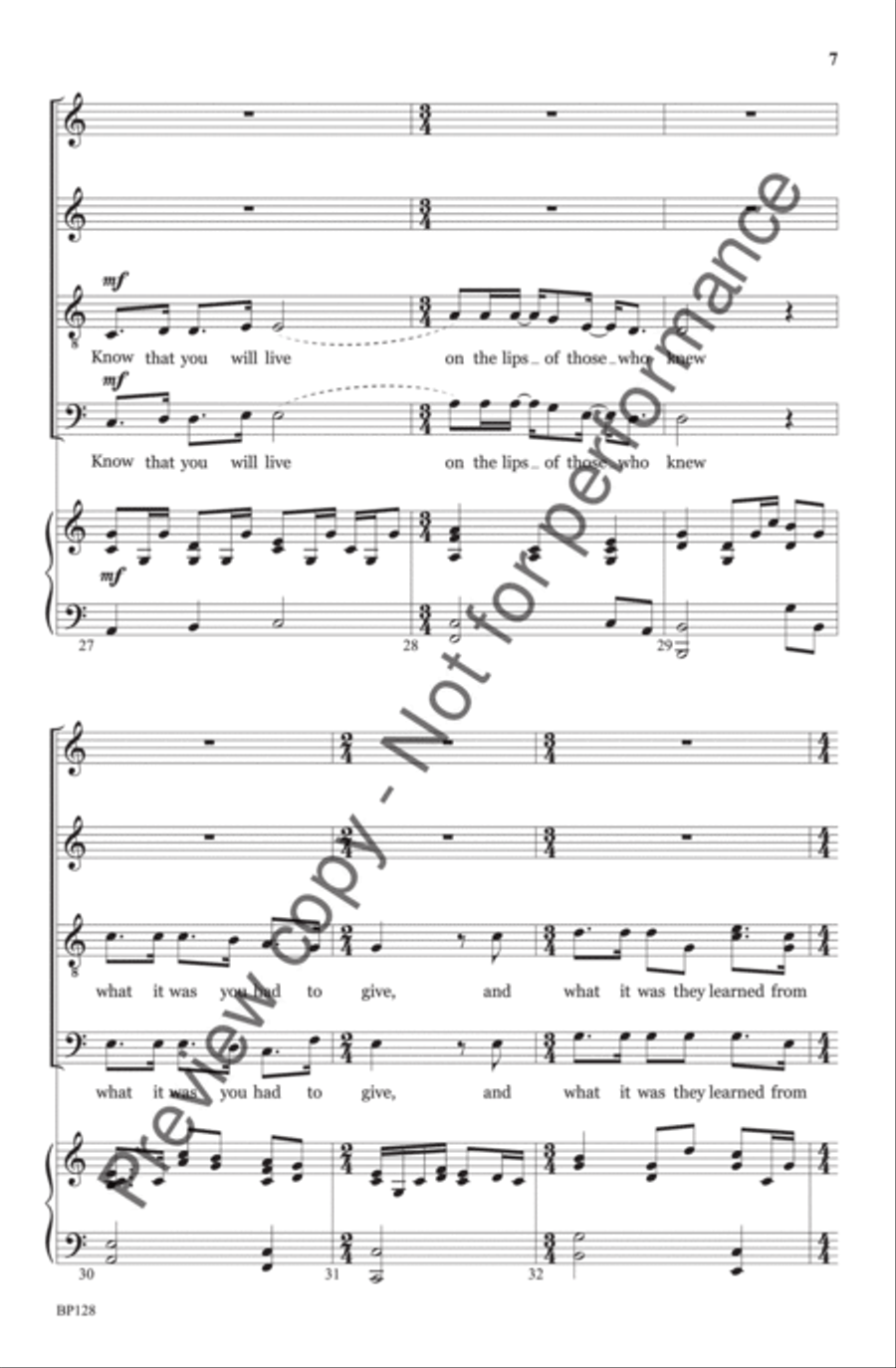 Sing You Home 4-Part scores gallery preview page 8