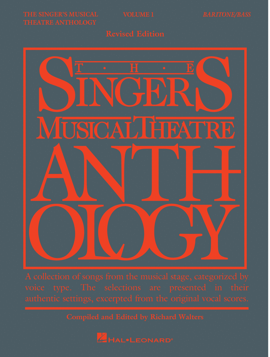 Book cover for The Singer's Musical Theatre Anthology - Volume 1, Revised - Baritone/Bass