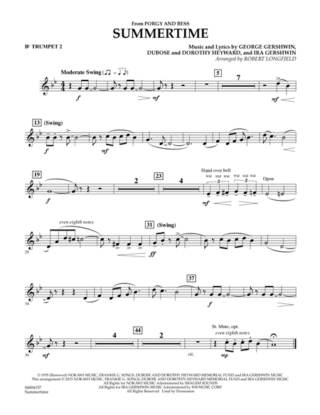 Summertime (from Porgy and Bess) - Bb Trumpet 2