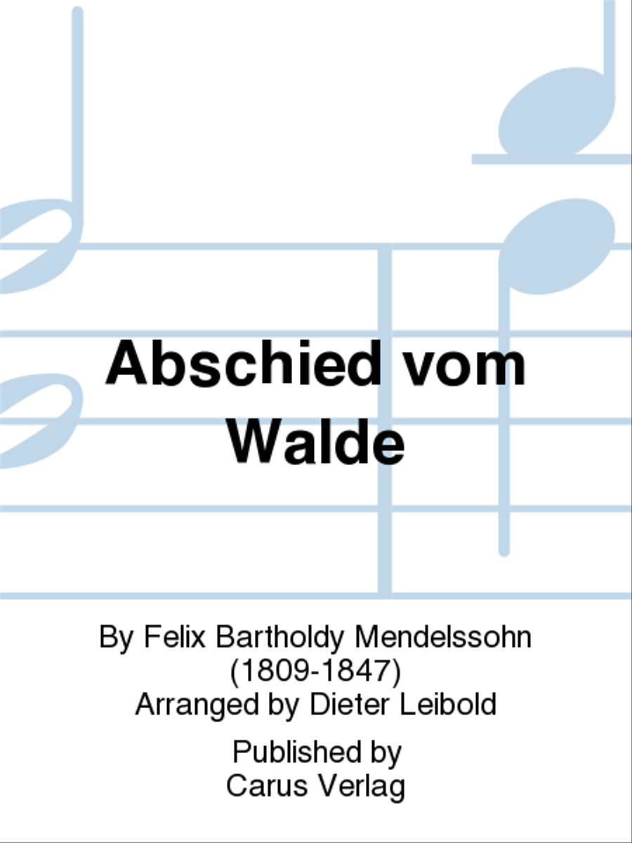 Abschied vom Walde 4-Part scores gallery preview page 1