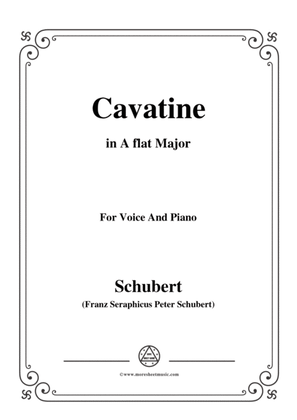 Schubert-Cavatine,from the opera 'Alfonso und Estrella'(D.732),in A flat Major,for Voice&Piano