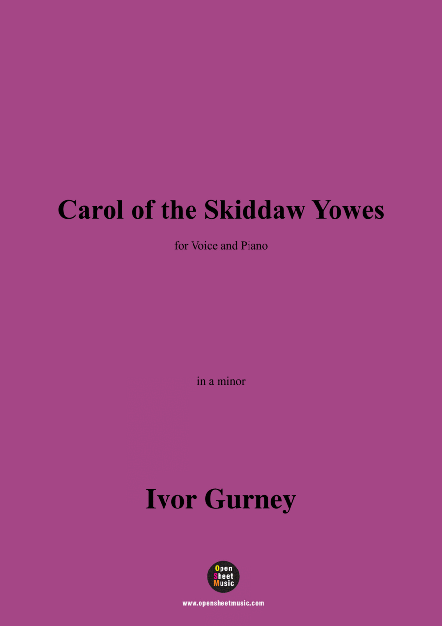 Gurney-Carol of the Skiddaw Yowes,in a minor Voice scores gallery preview page 1