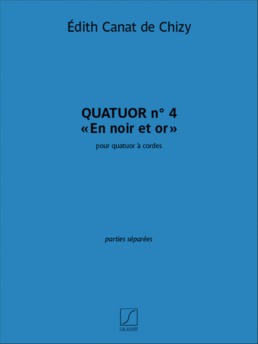 Quatuor n. 4 En noir et or