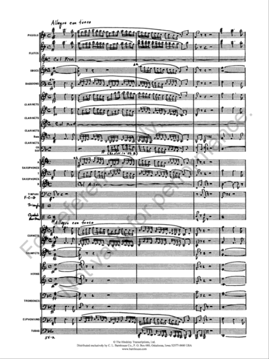 Symphony No. 4 Concert Band scores gallery preview page 4