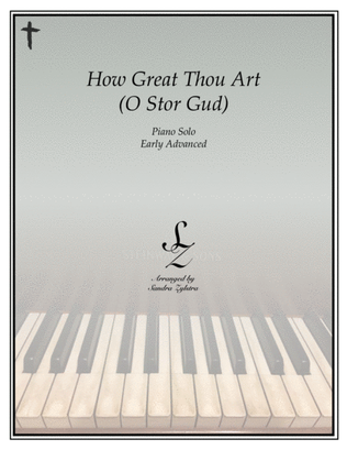 Book cover for How Great Thou Art (O Stor Gud) (early advanced piano solo)