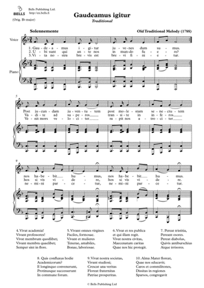Gaudeamus igitur (Solo Song) (F Major)