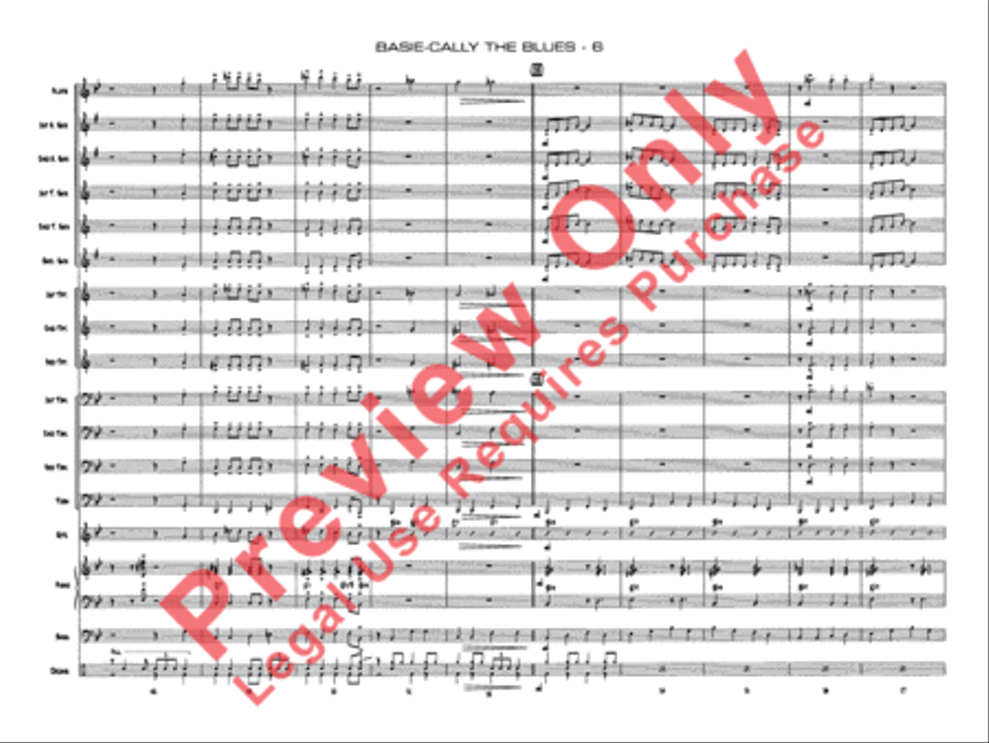 Basie-Cally the Blues Jazz Ensemble scores gallery preview page 9