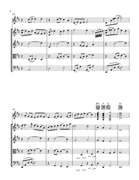 Walk - Wedding Song String Quartet with optional Guitar/Piano