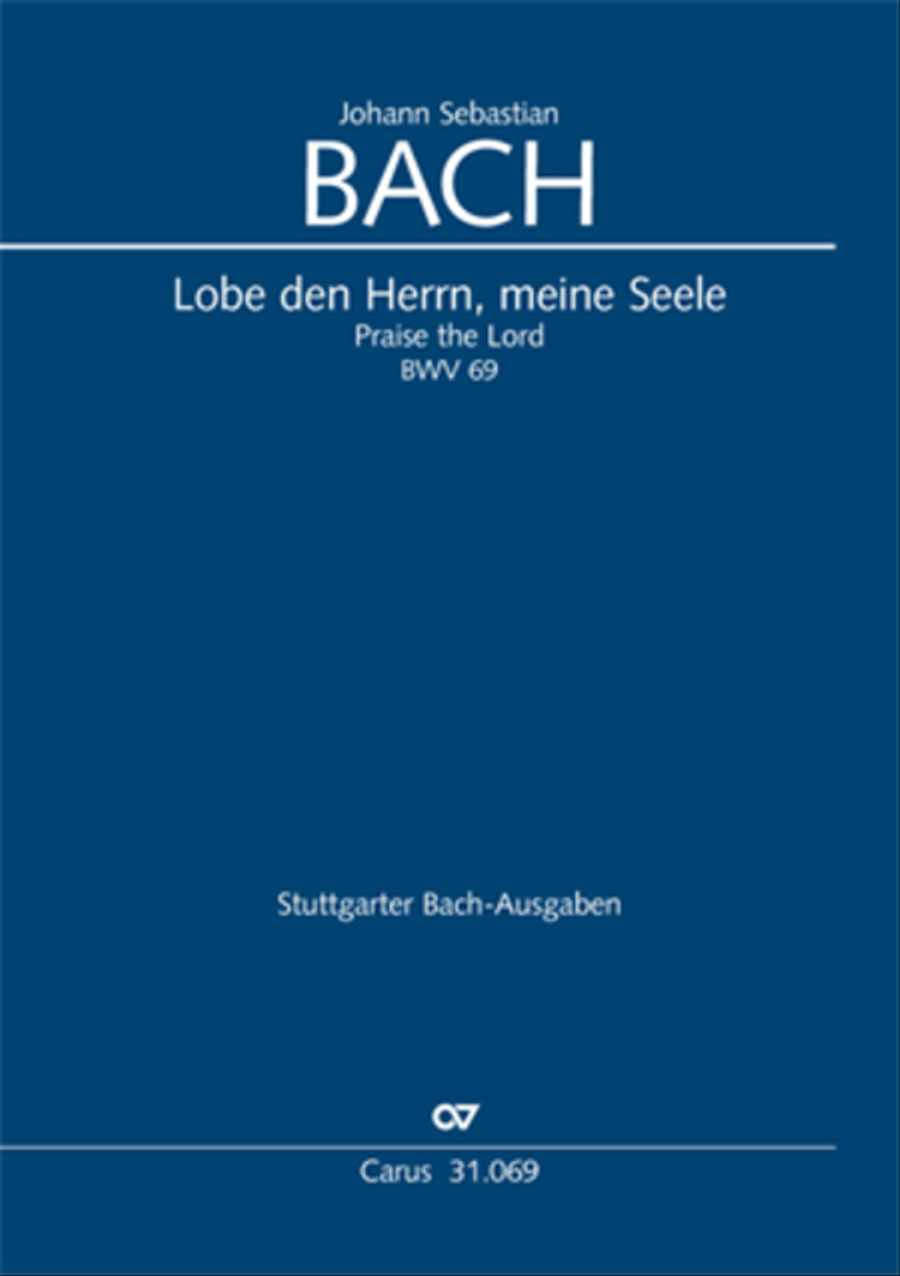 Praise the Lord, O my spirit (Lobe den Herrn, o meine Seele) 4-Part scores gallery preview page 1