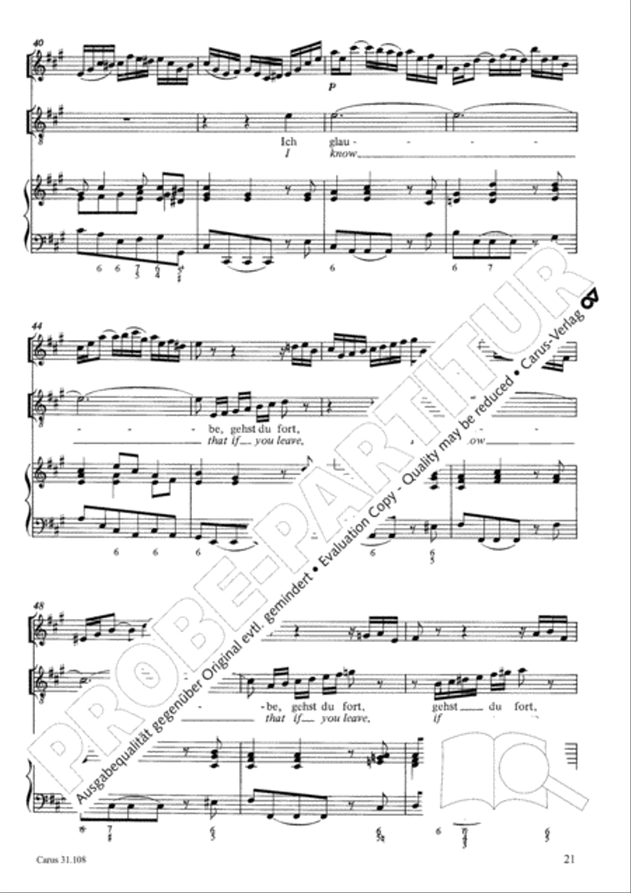 Now it is good, that I am leaving (Es ist euch gut, dass ich hingehe) ATB scores gallery preview page 22