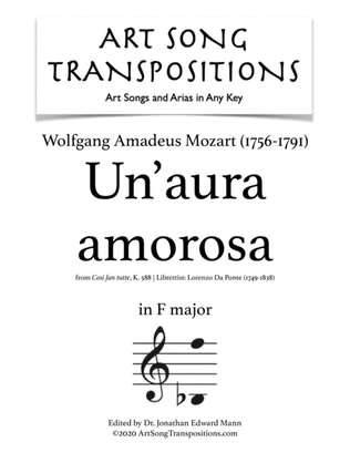 Un'aura amorosa (transposed to F major)