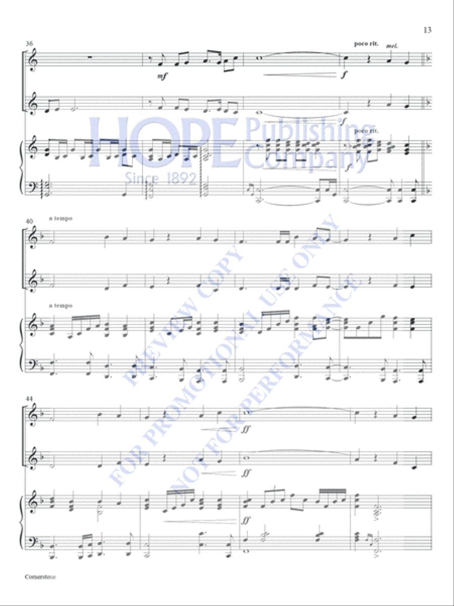 Today's Hymns and Songs 2 Instruments, Vol. 2 Book and CD Piano Accompaniment scores gallery preview page 16