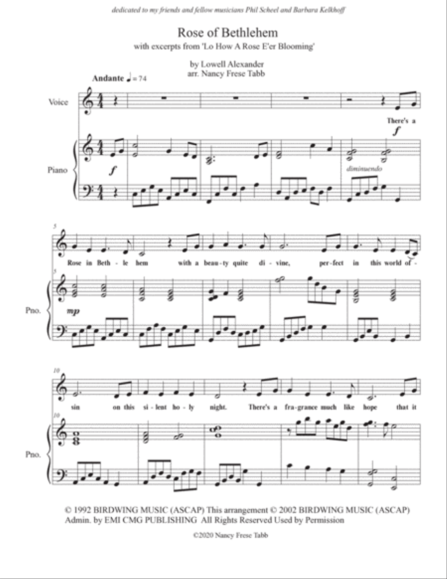 Rose Of Bethlehem High Voice scores gallery preview page 2