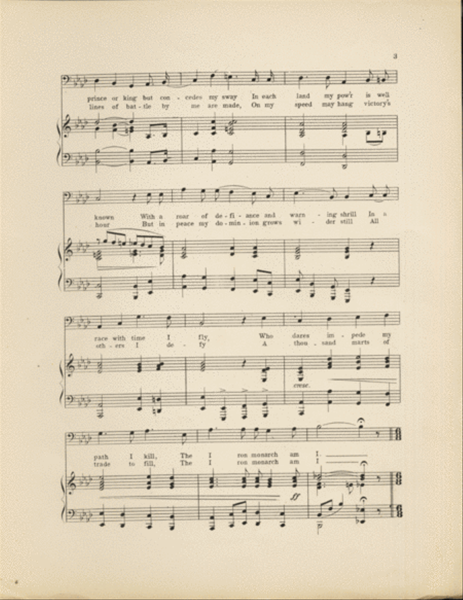 The Iron Monarch. Bass Solo Bass Voice scores gallery preview page 3