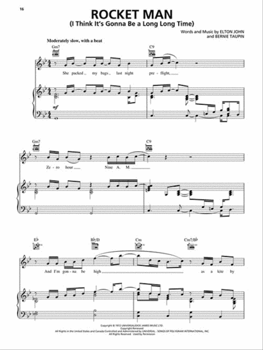 Elton John Favorites Piano scores gallery preview page 5