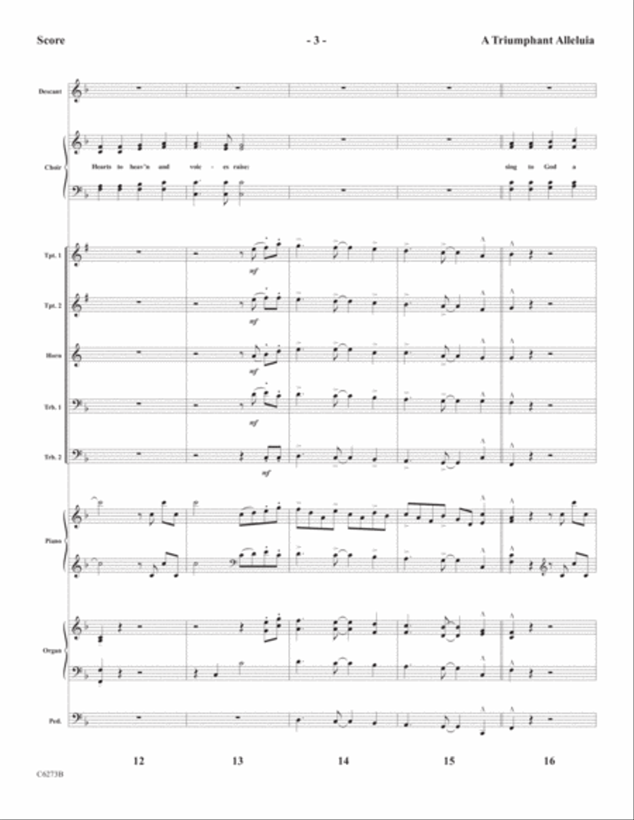 A Triumphant Alleluia Choir scores gallery preview page 5