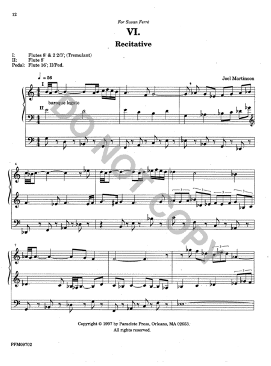 Twelve Organ Trios Organ scores gallery preview page 12