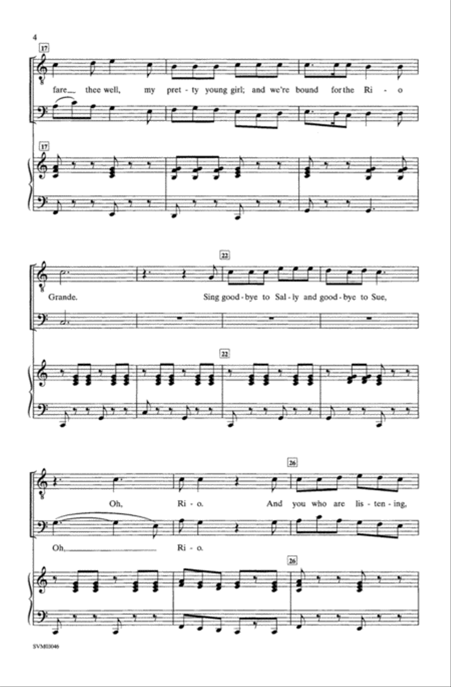 Bound for the Rio Grande Men's Choir scores gallery preview page 11