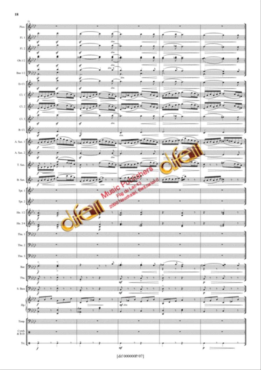 La Moldau Concert Band scores gallery preview page 17