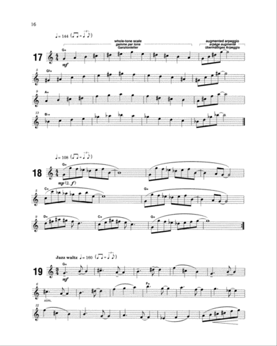 Progressive Jazz Studies for B-flat or E-flat Saxophone, Book 2 Alto Saxophone scores gallery preview page 4