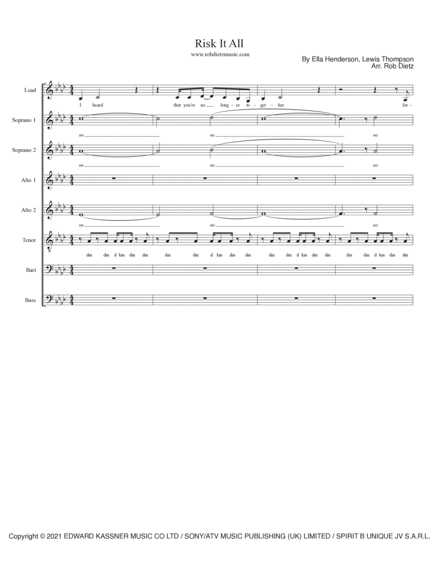 Risk It All Risk It All Divisi scores gallery preview page 1