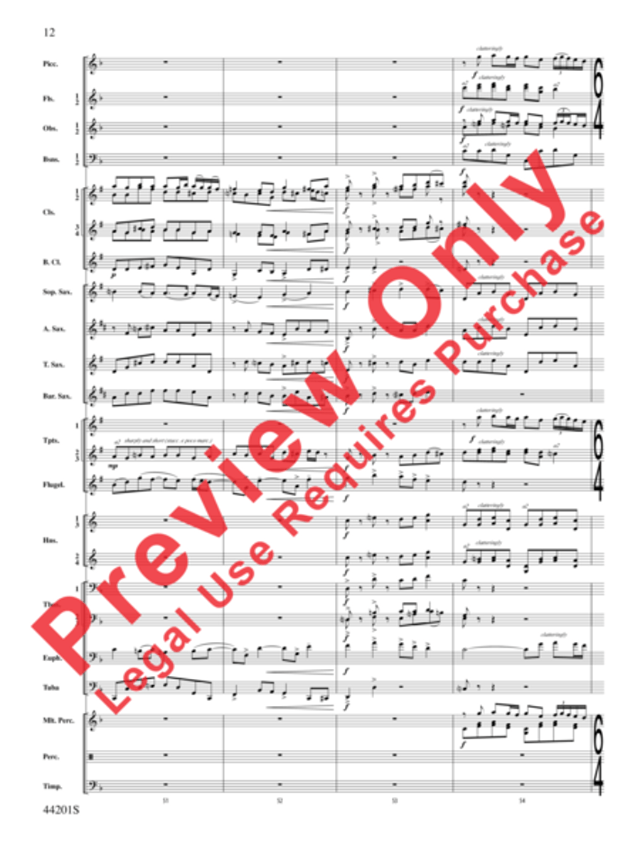 Handel in the Strand Concert Band scores gallery preview page 13