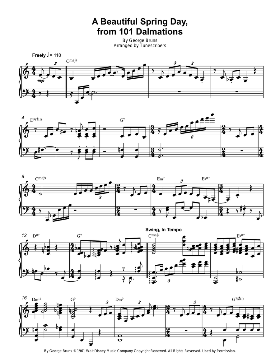 A Beautiful Spring Day, from 101 Dalmations