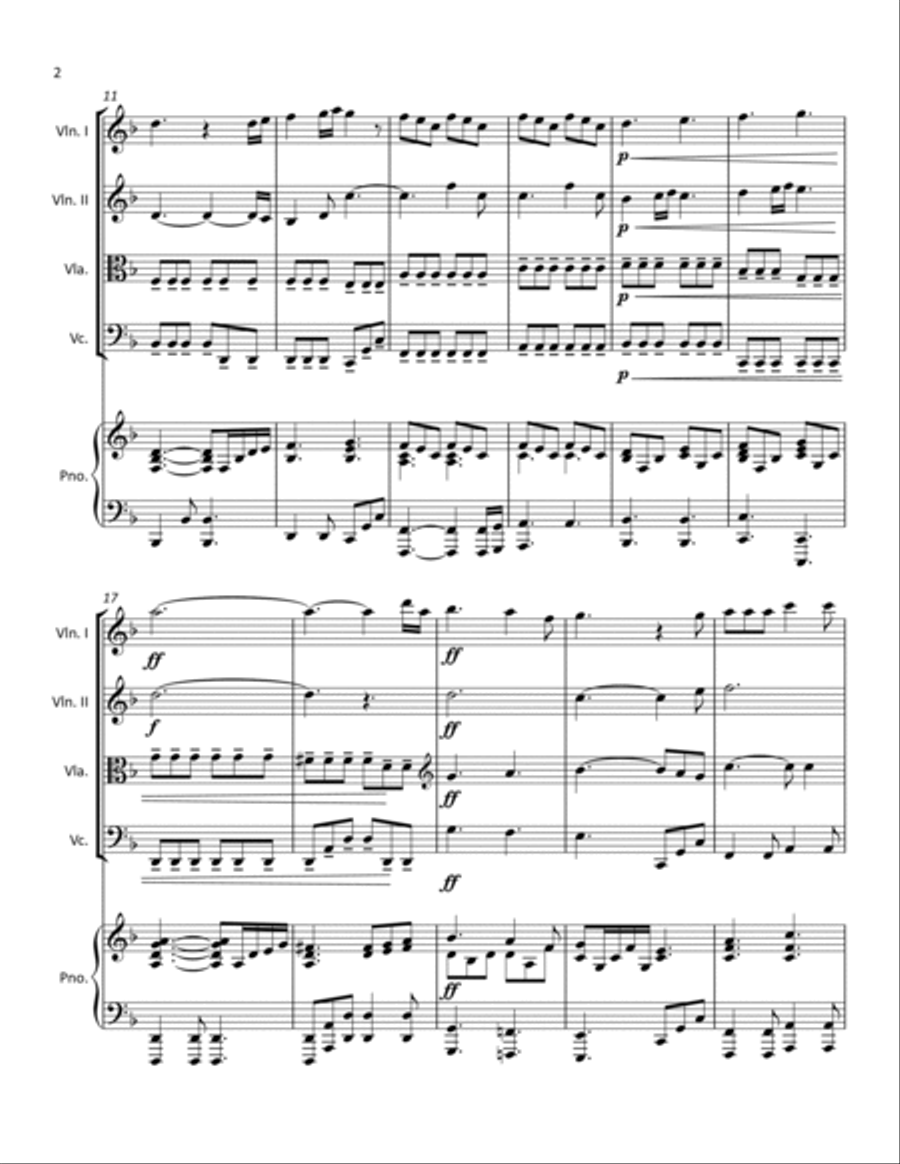 He Is Exalted Piano Quintet scores gallery preview page 3