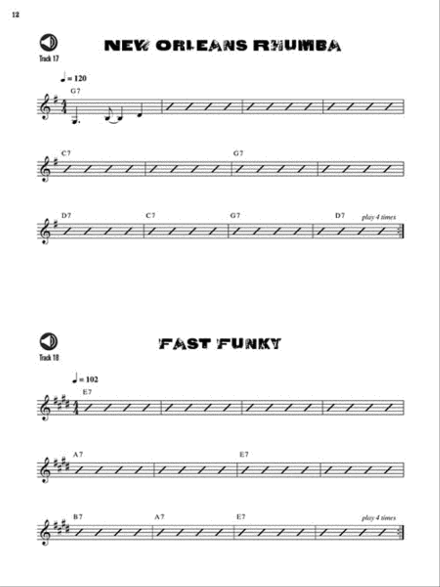 Blues Jam – 40 Progressions and Grooves Saxophone scores gallery preview page 4