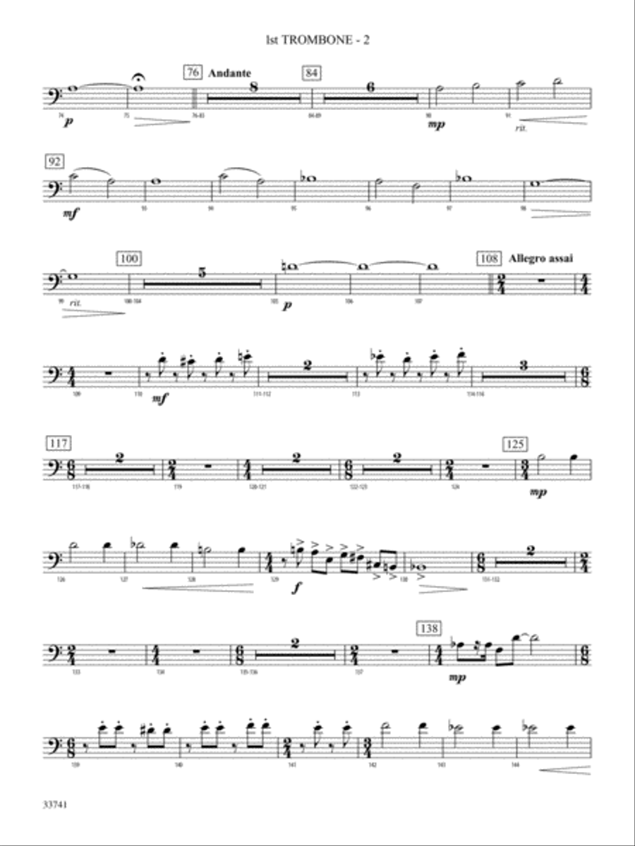 Kallalanta: 1st Trombone Full Orchestra scores gallery preview page 2