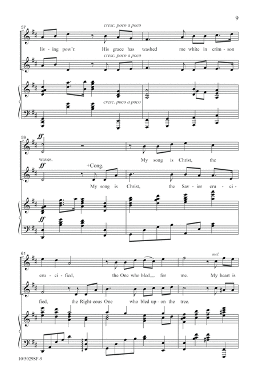 My Song Is Christ 4-Part scores gallery preview page 9