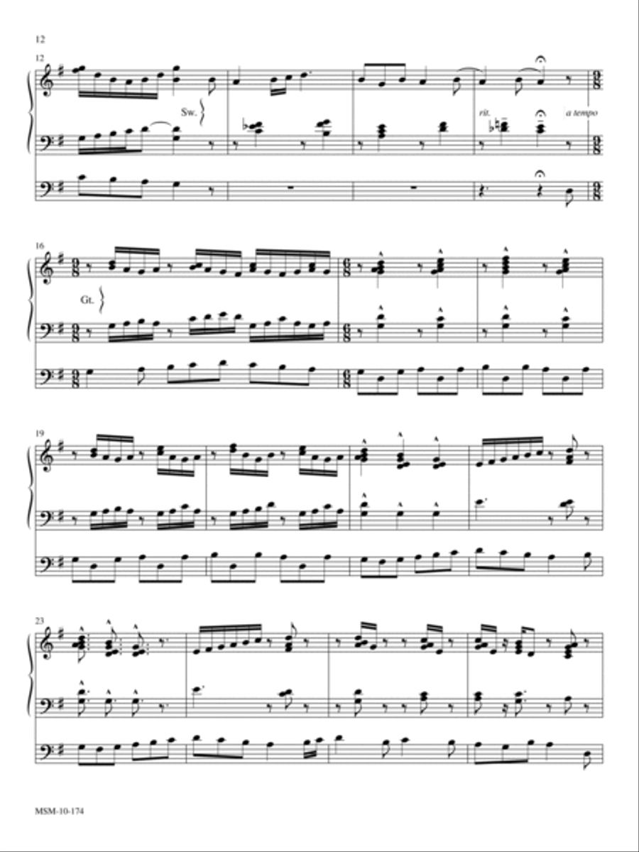 My Dancing Day Organ scores gallery preview page 2