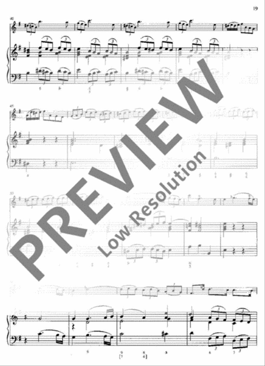 Sonata No. 1 G major Sonata No. 1 G major Flute scores gallery preview page 20