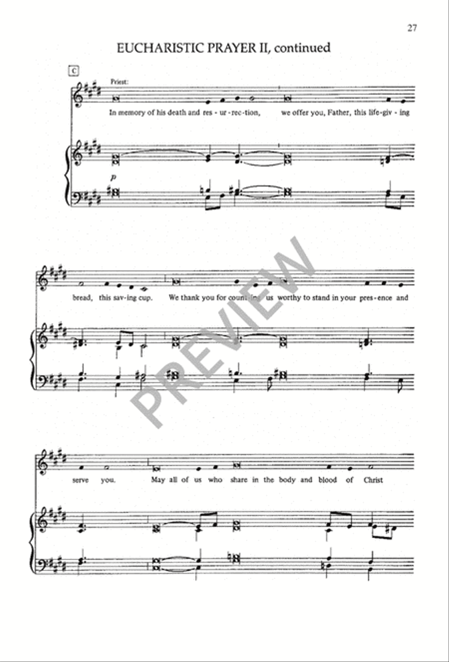 A Mass of Life 4-Part scores gallery preview page 27