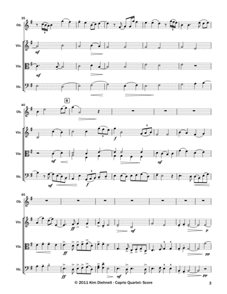 Diehnelt: Caprio for Oboe Quartet