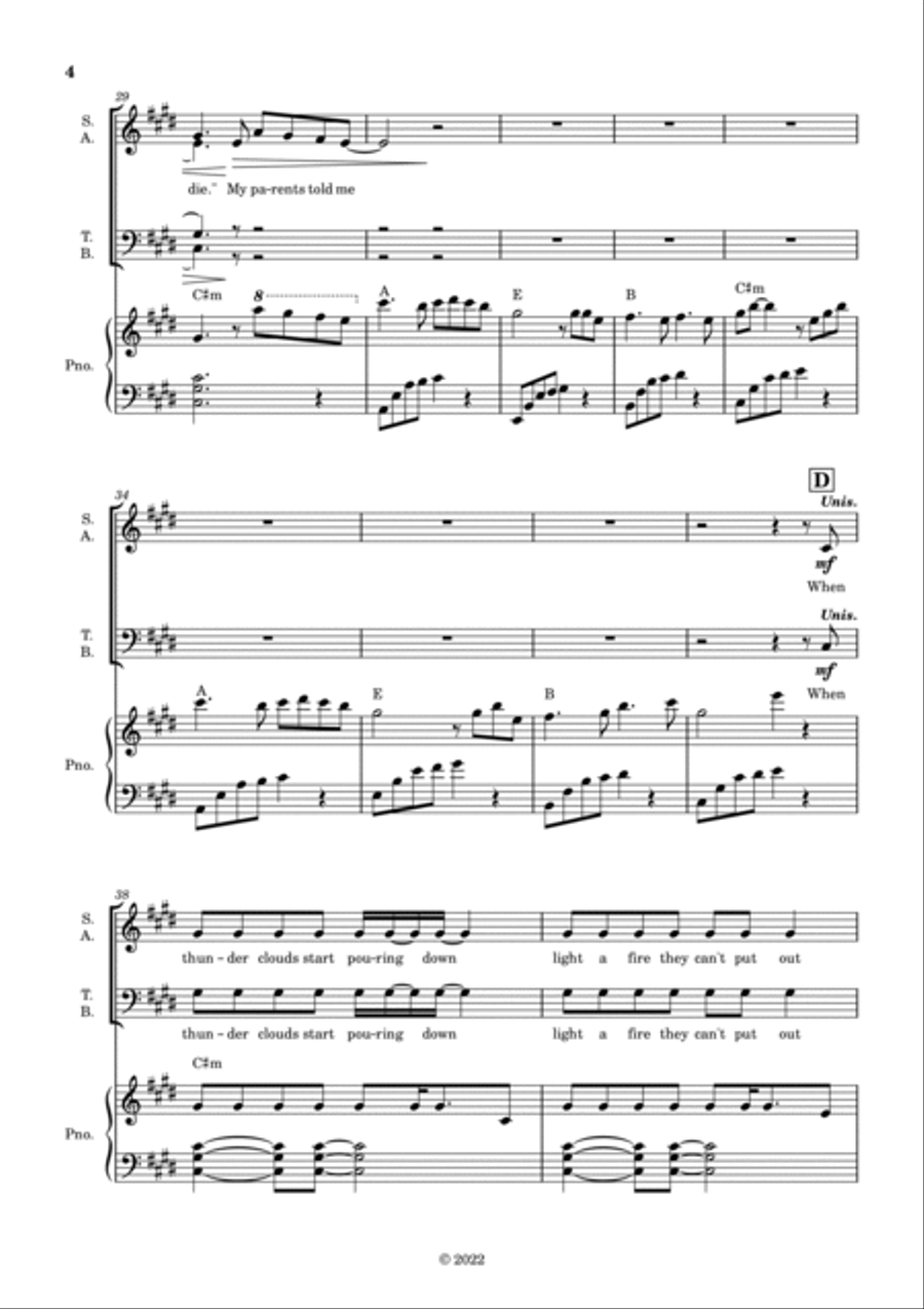 The Nights 4-Part scores gallery preview page 4