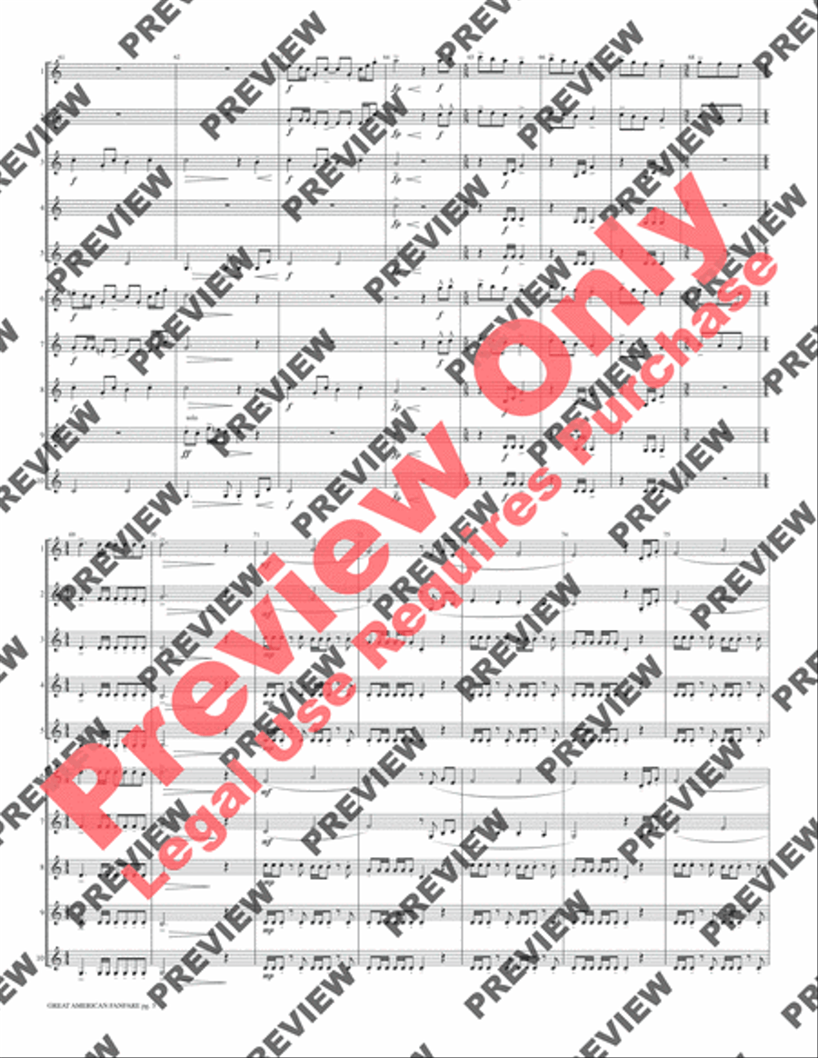 Great American Fanfare Great American Fanfare Small Ensemble scores gallery preview page 7