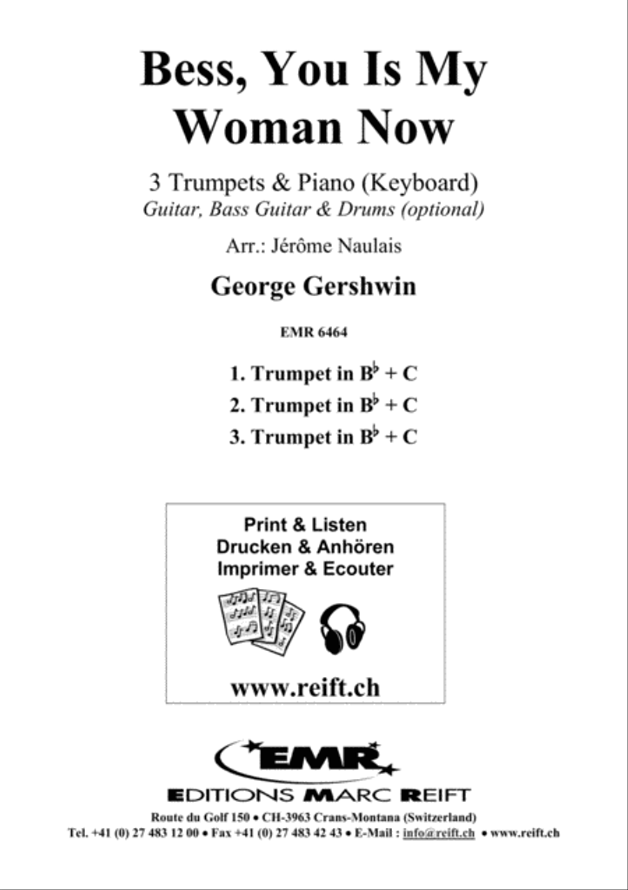 Bess, You Is My Woman Now Trumpet Trio scores gallery preview page 2