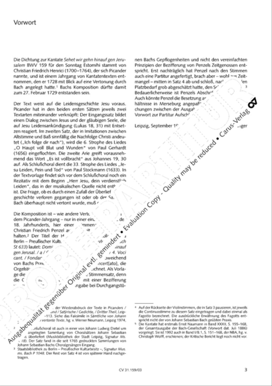 Come ye, our way is up to Jerusalem (Sehet, wir gehn hinauf gen Jerusalem) 4-Part scores gallery preview page 4