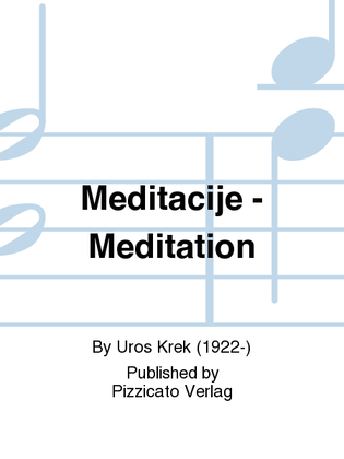 Meditacije - Meditation